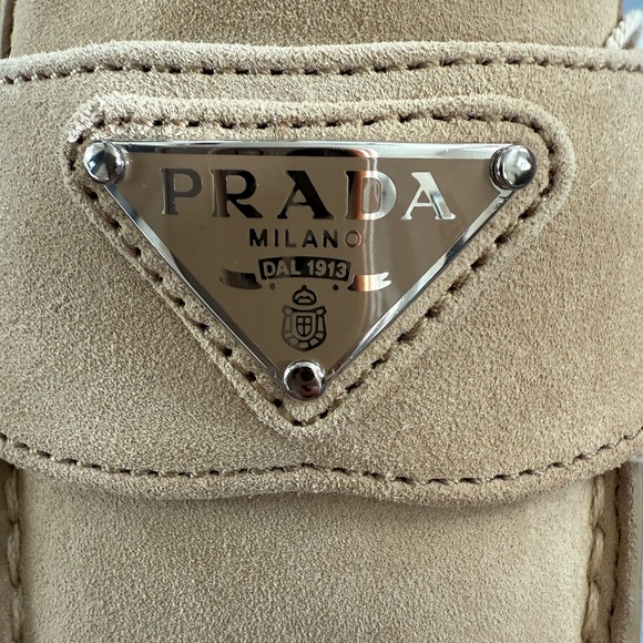 Prada Beige slip on sneakers clog mule - Picture 3 of 4